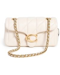 COACH - Quilted Tabby Shoulder Bag 20 With Chain (Chalk) Shoulder Handbags - Lyst