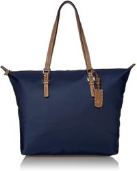 Tommy Hilfiger Synthetic Julia Nylon Tote Bag in Navy/White (Blue) | Lyst