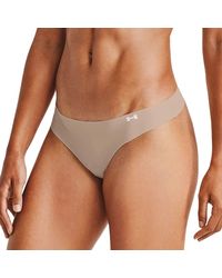 Under Armour - Ps Thong 3-pack / Beige/ Graphite - Lyst