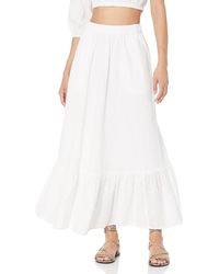 The Drop - Anupa Cotton Tiered Midi Skirt - Lyst