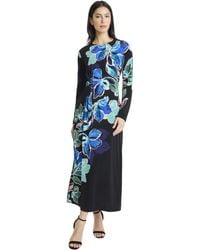 Maggy London - Long Sleeve Floral Maxi Elegant Round Neck Special Occasion Wedding Guest Dresses - Lyst