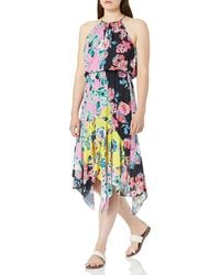 Parker Womens Panama Floral Printe Hi-Low Knee-Length Casual Dress BHFO 9072