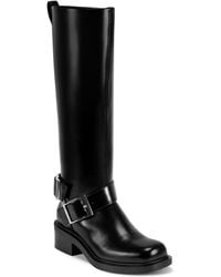 DKNY - Ithara Heeled Knee High Boot With Belt Detail Fashion - Lyst