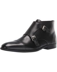 spazzolato leather monk strap loafer