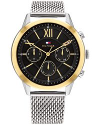 Tommy Hilfiger - Quartz 1710527 Stainless Steel Case And Calfskin Strap Watch - Lyst