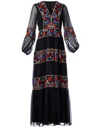 bcbg mini floral striped sundress