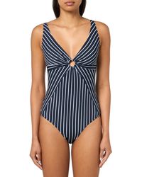 Tommy Hilfiger - Swim One Piece,sky Captain Stripe,xx-large - Lyst