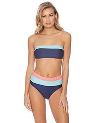 Splendid Womens Molded Cup Bandeau Swimsuit Bikini Top