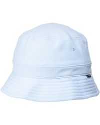 Lacoste - Mens Solid Little Croc Pique Bucket Hat Cap - Lyst