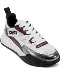 DKNY - Zanira Lace Up Sneaker With Chunky Platform - Lyst