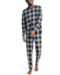 Nautica - Waffle Buffalo Plaid Pajama Pant Set - Lyst
