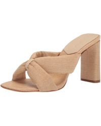 SCHUTZ SHOES - Fairy High Casual Straw & Nappa Leather Sandal - Lyst