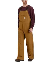 Carhartt - Loose Fit Firm Duck Insulated Bib Overall - Lyst