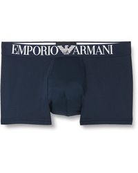 Emporio Armani - All Over Printed Microfiber Trunks - Lyst