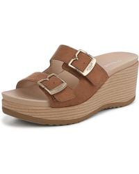Dr. Scholls - S Cali Breeze Wedge Sandal Honey Brown 7 M - Lyst
