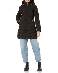 Tommy Hilfiger - Tw2mp164-blk-small Long Packable Jacket - Lyst