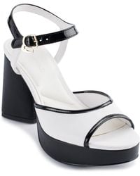 Karl Lagerfeld - Paris Shoes Sandals,bright White/black - Lyst
