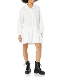 Monrow - Hd0584-poplin Easy Shirt Dress White - Lyst