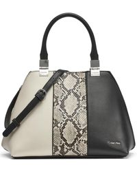 Calvin Klein - Granite Geometric Satchel – 2 In - Lyst