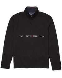 Tommy Hilfiger - Adaptive Quarter Zip Sweatshirt With Extended Zipper Pull - Lyst