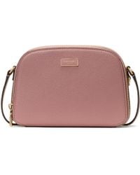 Kate Spade - Serena Pebbled Leather Double Zip Dome Crossbody - Lyst