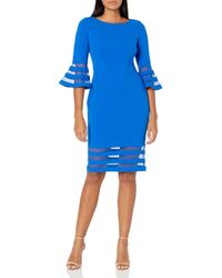 calvin klein sheer embroidered dress
