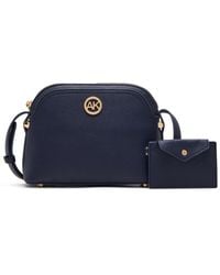 Anne Klein - Dome Crossbody With Detachable Card Case - Lyst