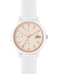 Lacoste - .12.12 Multifunction Watch Collection: A Contemporary Elegance In Monochrome - Lyst