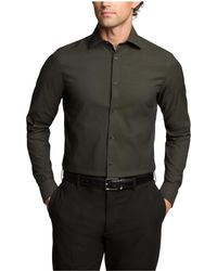 Calvin Klein - Dress Shirt Slim Fit Modern Pincord Olive - Lyst