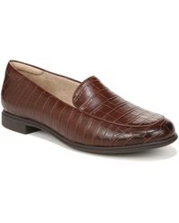 Naturalizer - Soul S Luv Slip On Memory Foam Loafer Dark Brown Croc Pattern 6 W - Lyst