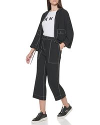 DKNY - Contrast Stitch Lightweight Everyday Jacket - Lyst