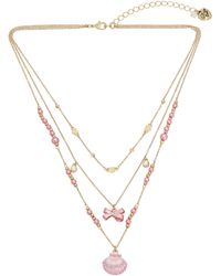 Betsey Johnson - S Shell Layered Necklace - Lyst