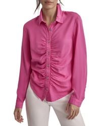 DKNY - Long Sleeve Simple Logo Print Sweatshirt - Lyst