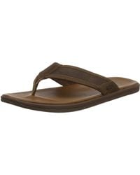 UGG - Seaside Flip Leather Sandal - Lyst