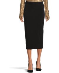 Norma Kamali - Straight Skirt To Midcalf - Lyst