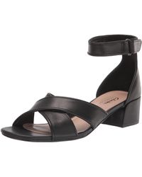 Clarks Sandal heels for Women | Black 