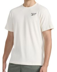 Reebok - 's Small Embroidery Crewneck T-shirt - Lyst