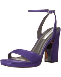 Franco Sarto - S Daffy Dress Sandal Purple Suede 8.5 M - Lyst