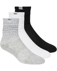 DKNY - 3 Pack Slouch Crew Socks - Lyst