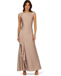 Adrianna Papell - Shimmer Jacquard Mermaid Gown - Lyst
