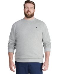 Izod - Big & Tall Big Advantage Performance Crewneck Fleece Pullover Sweatshirt - Lyst