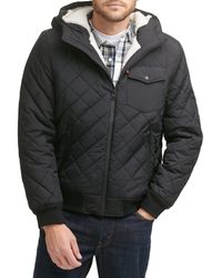 Levi's - Diamond Quilted Sherpa Lined Bomber Jacket - Lyst