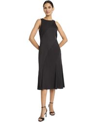 Maggy London - Asymmetrical Seam Fit And Flare Midi-special Occasion Evening Party-cocktail Dress - Lyst