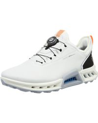 Ecco - Tex Leather Golf Shoes - White - 11.5 - Lyst