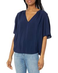 Velvet By Graham & Spencer - Womens Jaycee Rayon Challis Blouse - Lyst