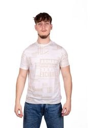 Emporio Armani - A | X Armani Exchange Regular Fit Cotton All Over Logo Printed Tee - Lyst