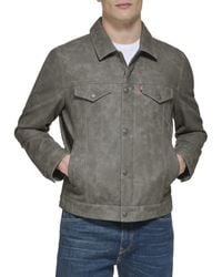 Levi's - Faux Leather Classic Trucker Jacket - Lyst