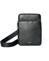 Ecco - North South Sac à bandoulière unisexe Noir Taille S - Lyst
