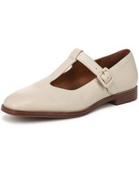 Franco Sarto - Kenley Mary Jane Flat Ivory White Leather 7.5 M - Lyst