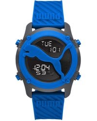 PUMA - Digital Quartz Watch With Polyurethane Strap P5101 - Lyst